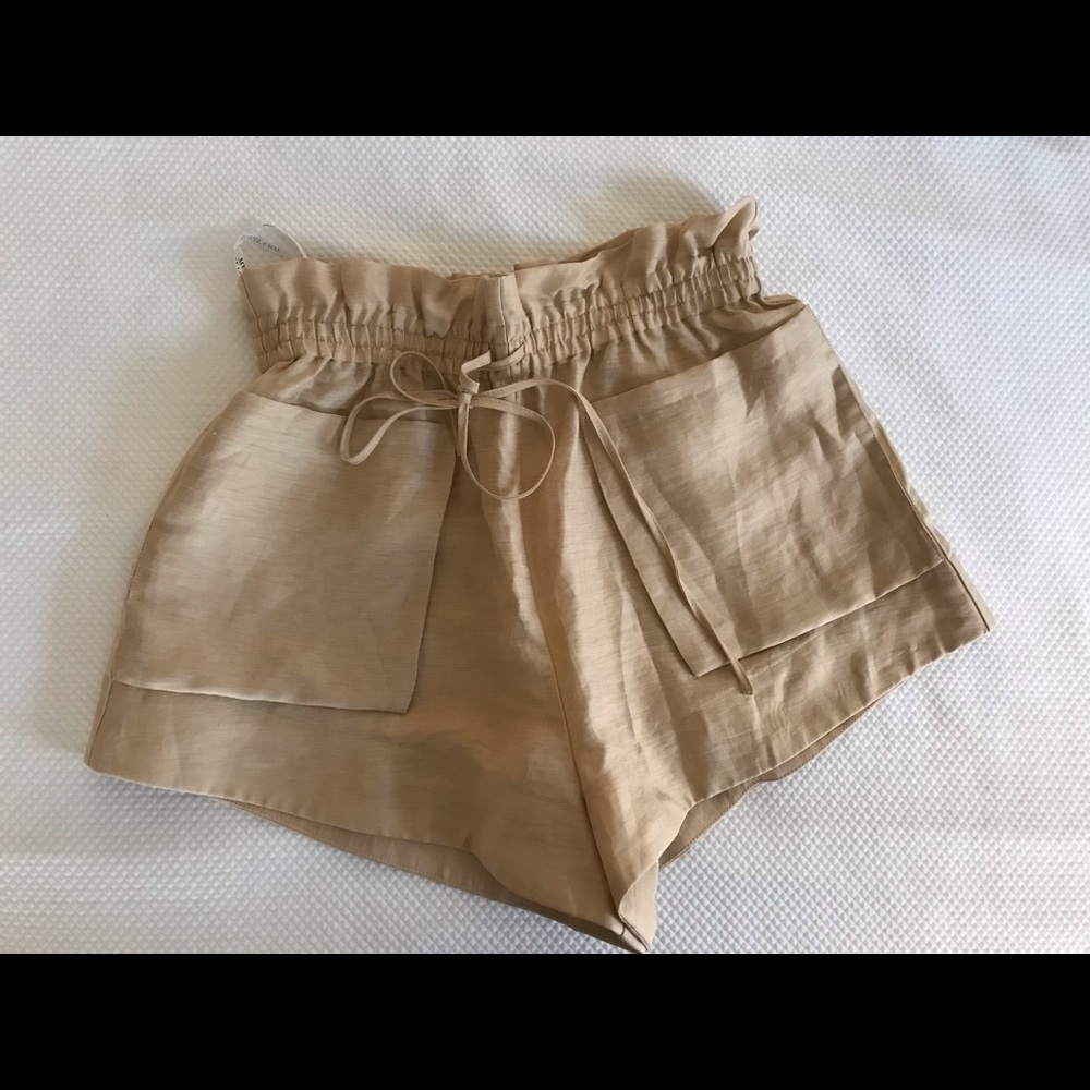 Shona Joy - Savoye Linen Paperbag Shorts